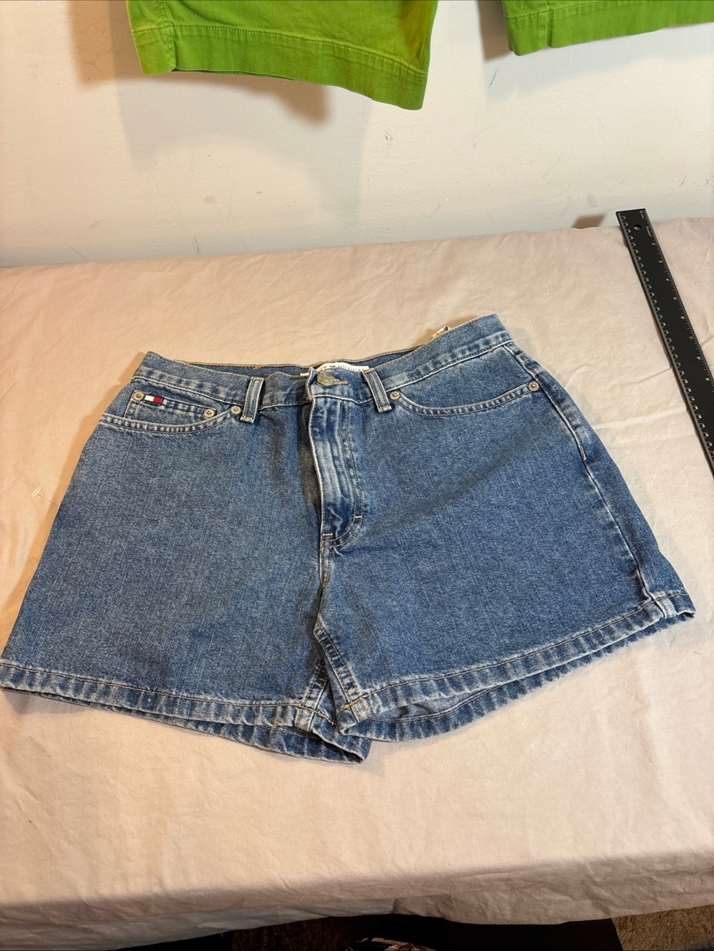 Tommy Hilfiger Light Blue Denim High-Rise Shorts